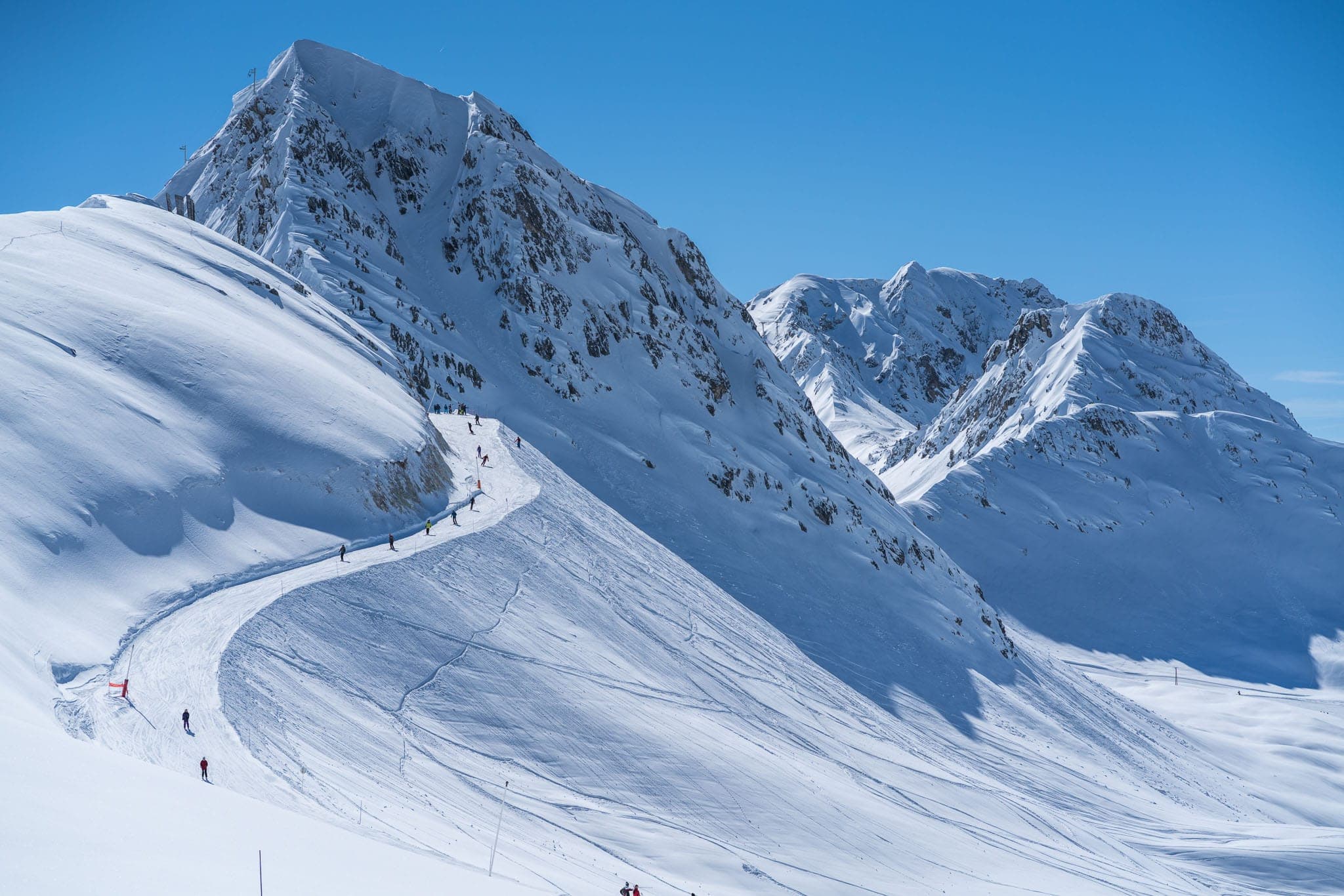Paysage enneigé à Belle Plagne