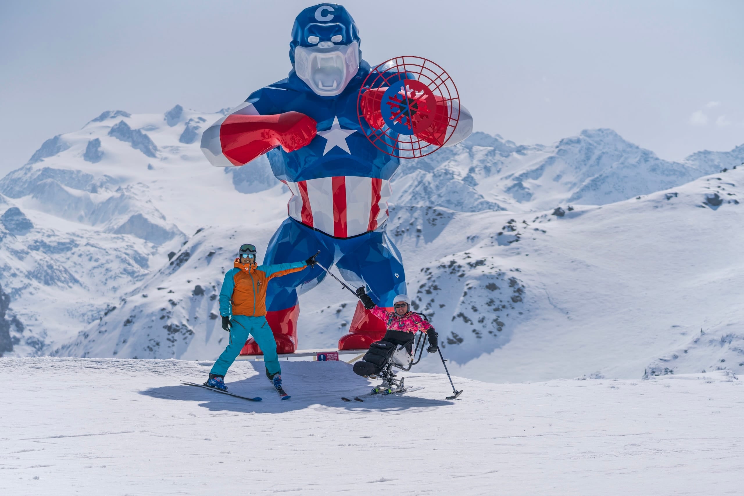 Cours de handiski à Courchevel