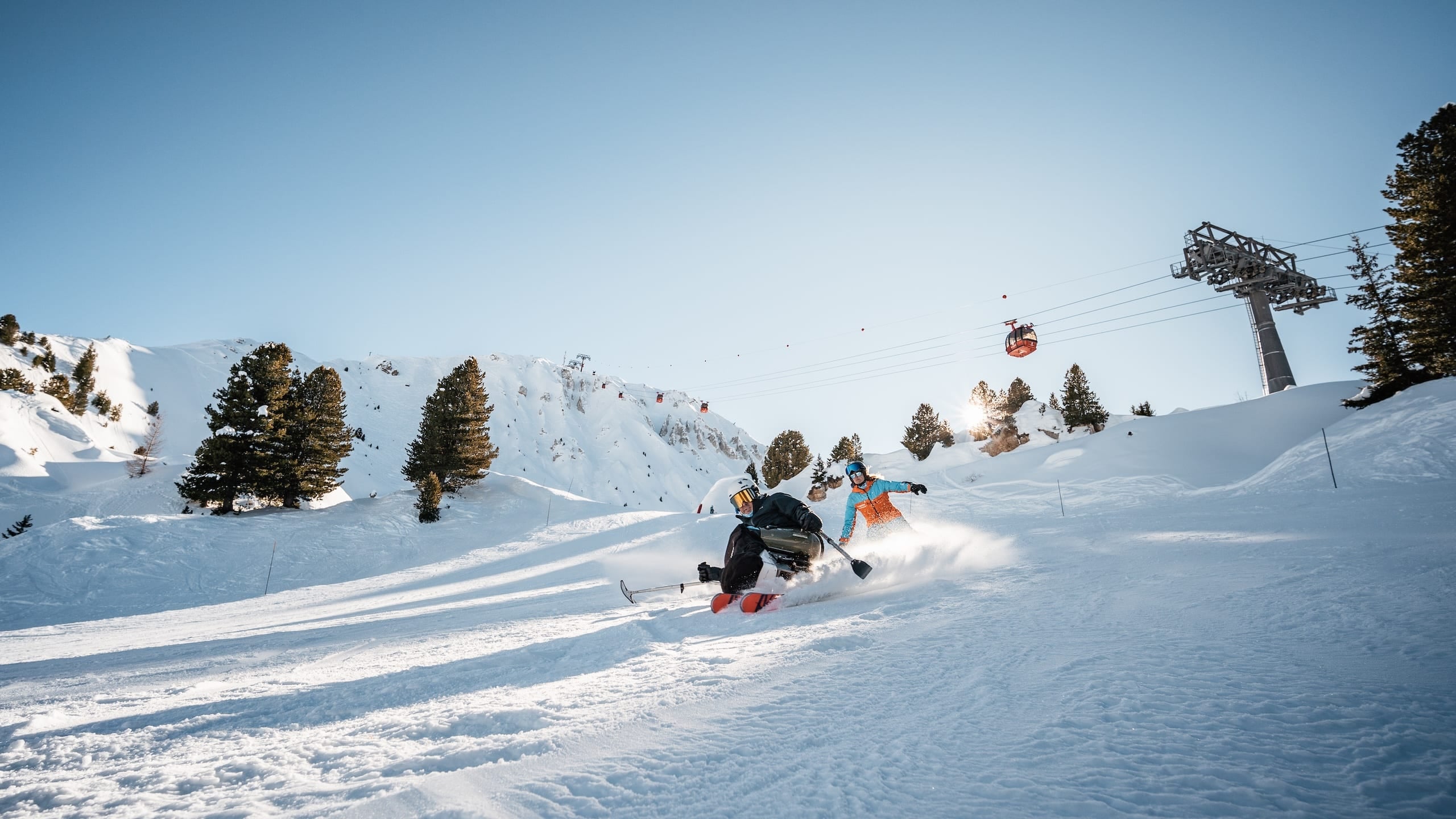 Cours de handiski à La Plagne