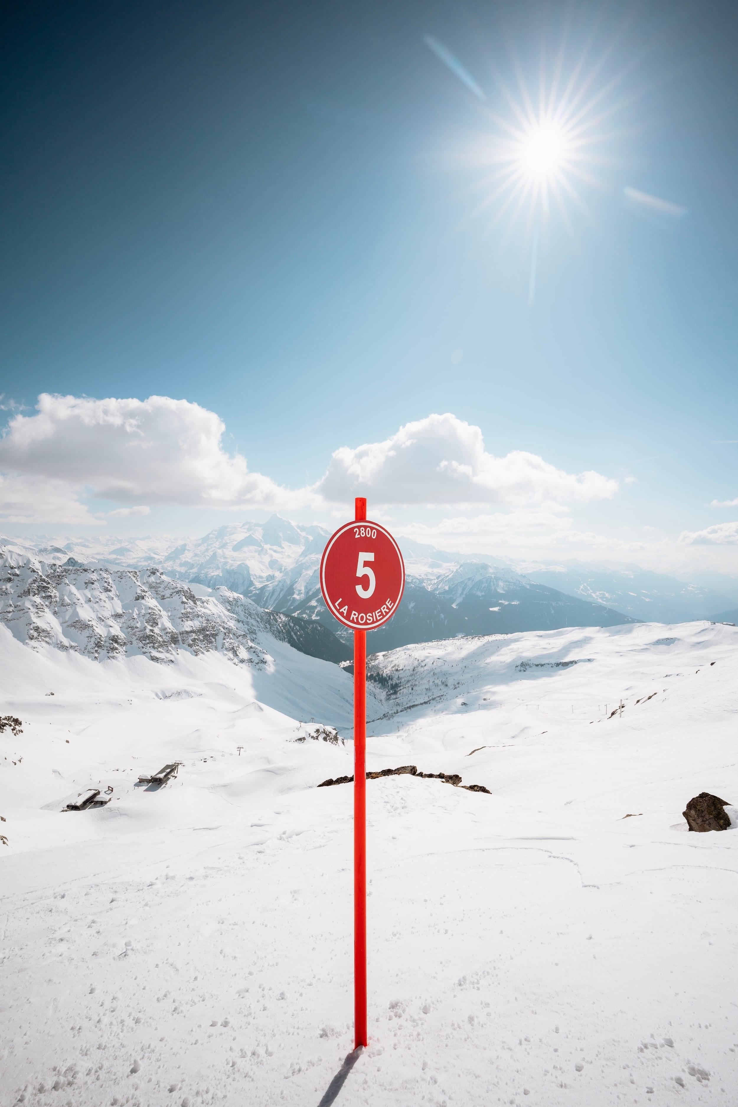 Le domaine skiable à La Rosière