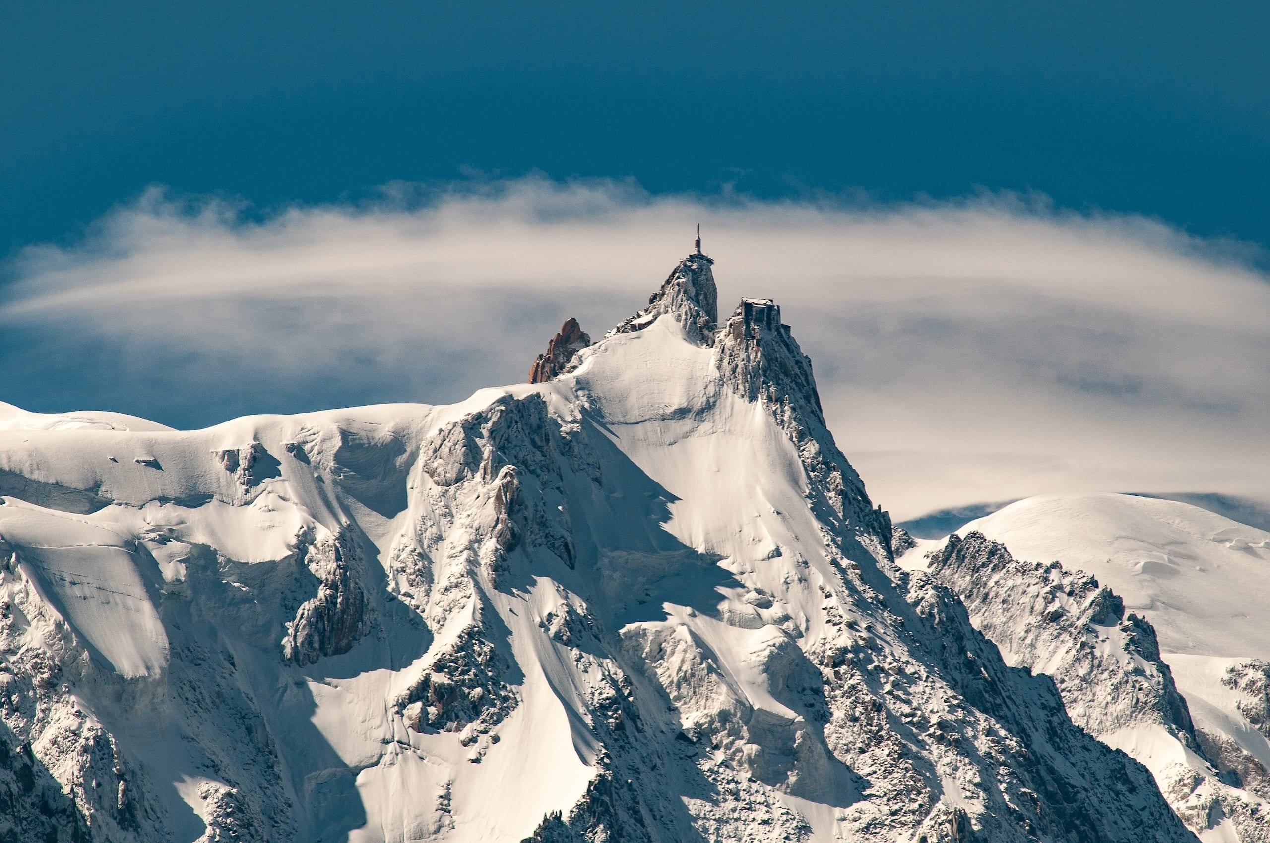 Paysage enneigé à Chamonix