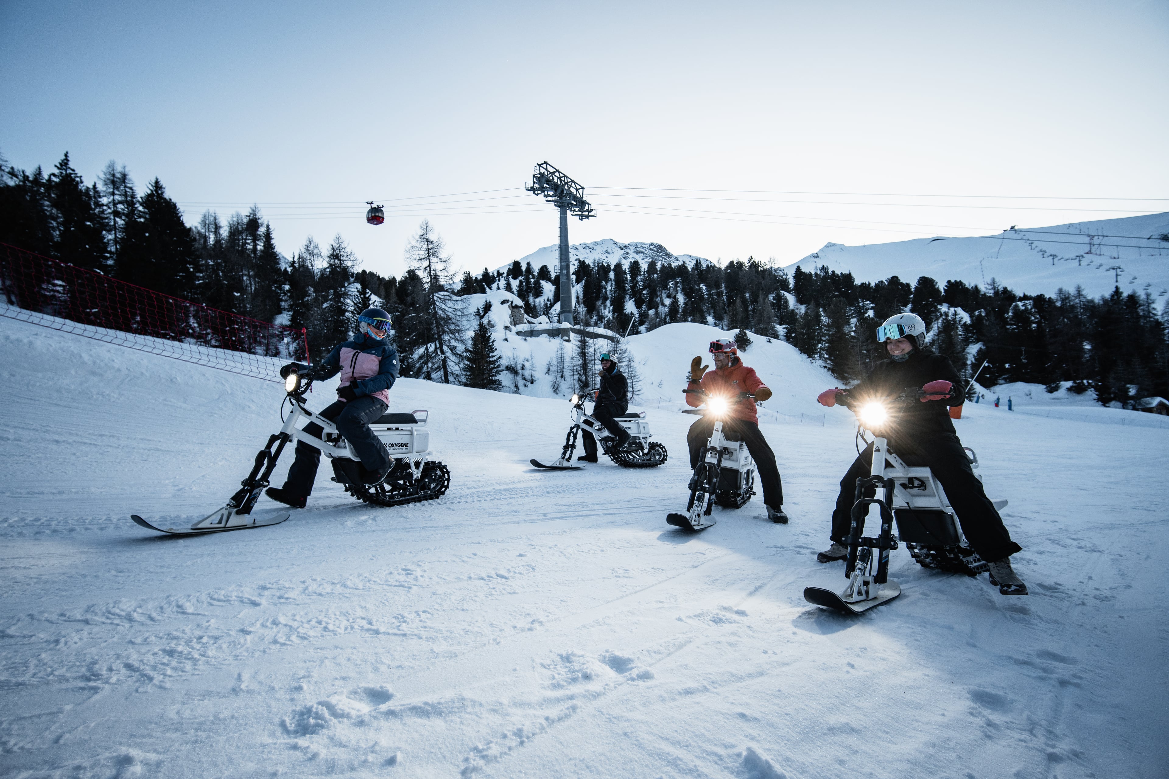 Oxyski Moonbike nocturne La Plagne
