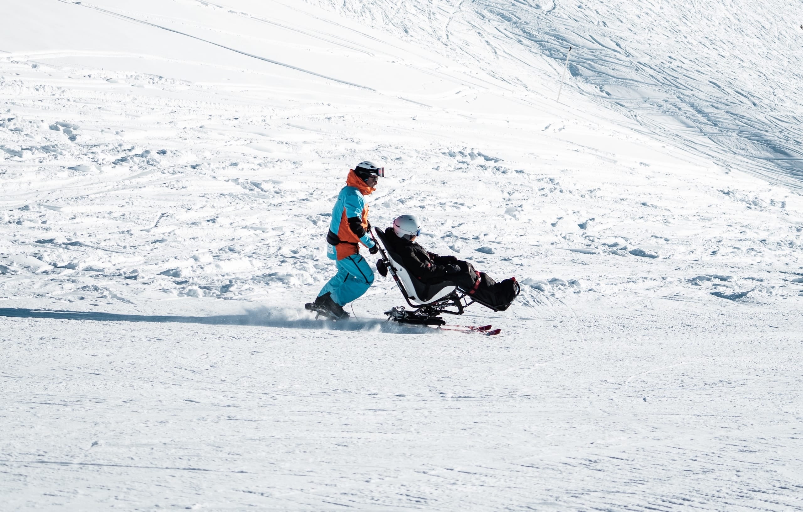 Cours de handiski à La Plagne