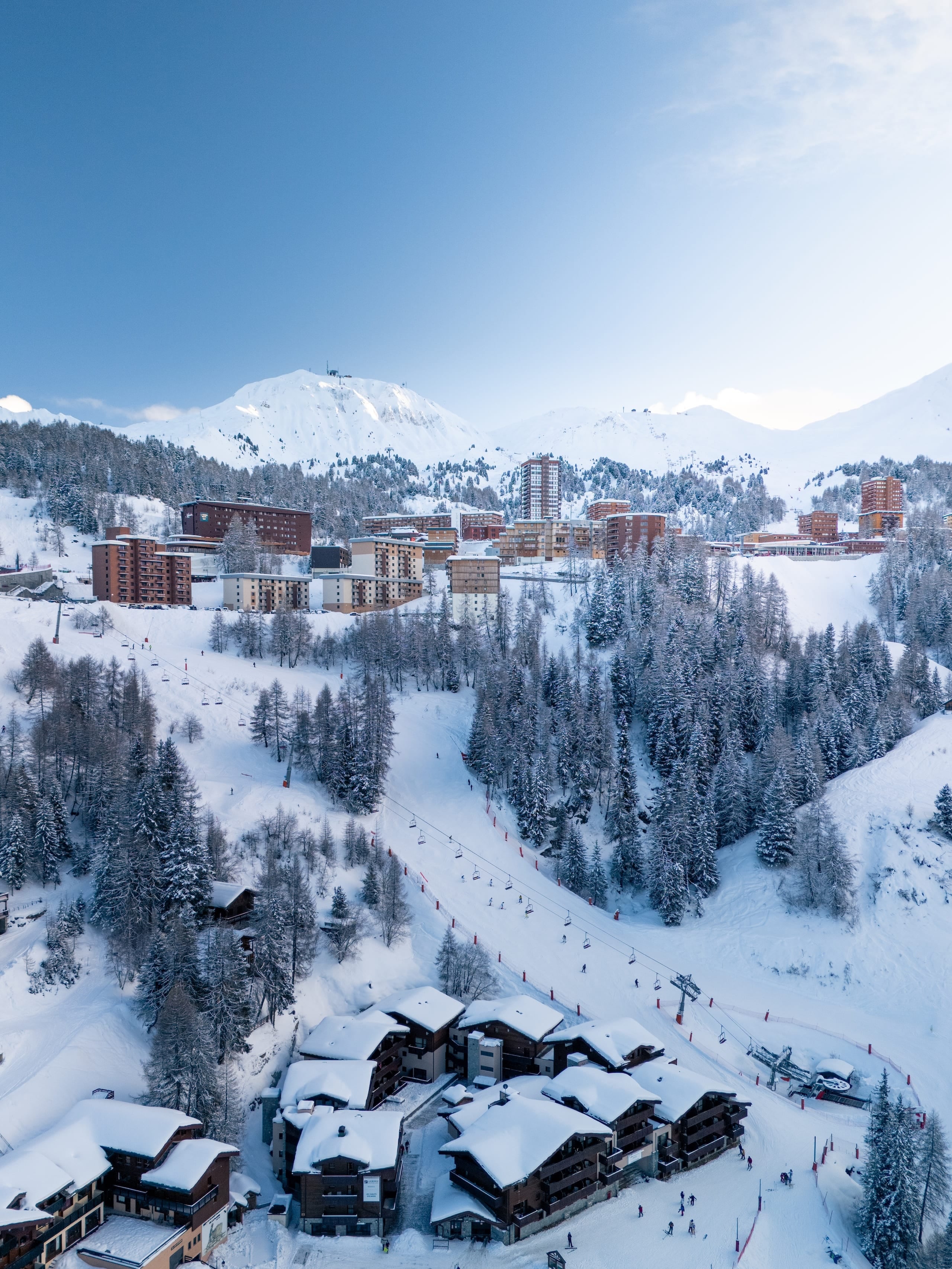 Le domaine skiable à La Plagne