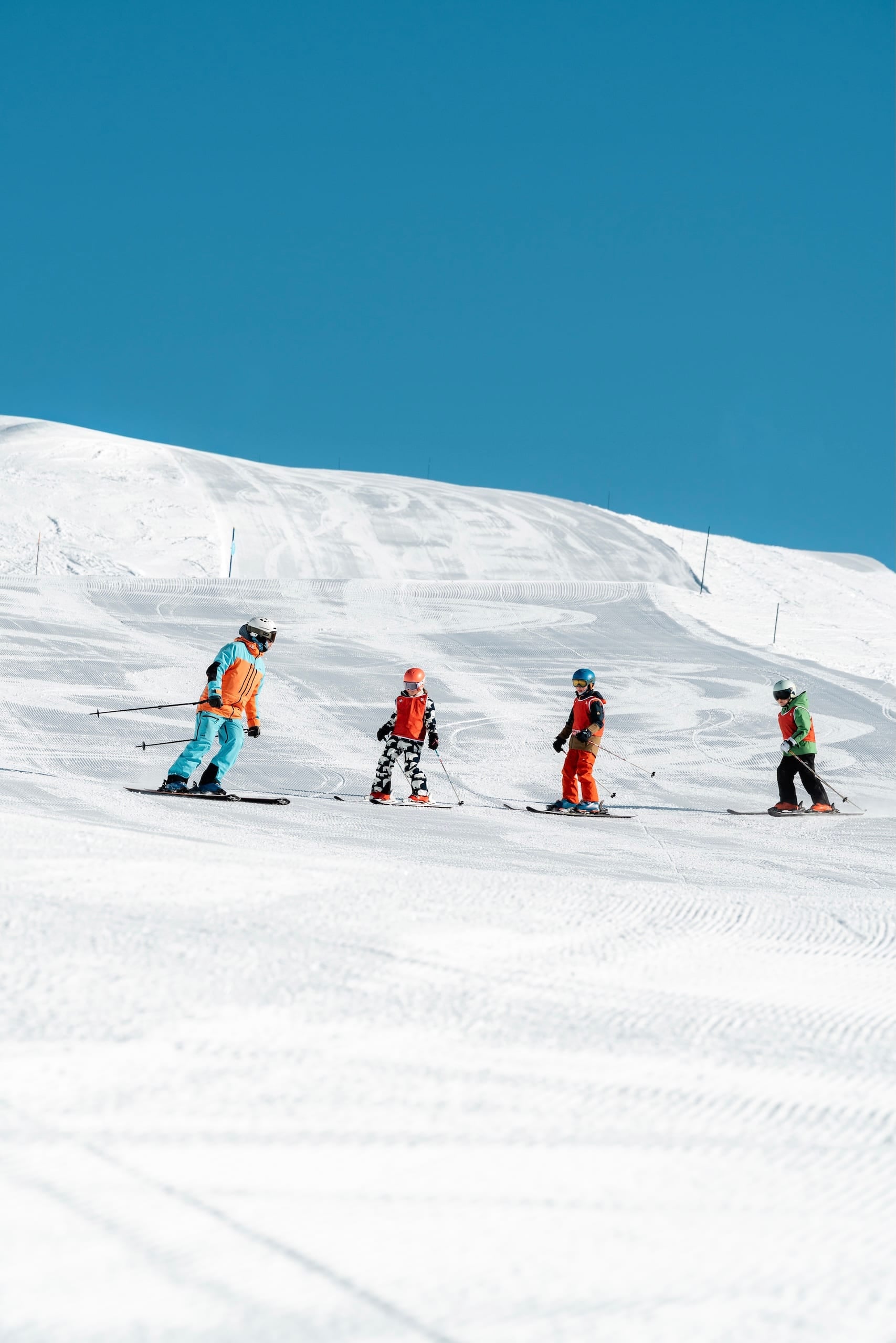 Cours de ski enfants à La Rosière