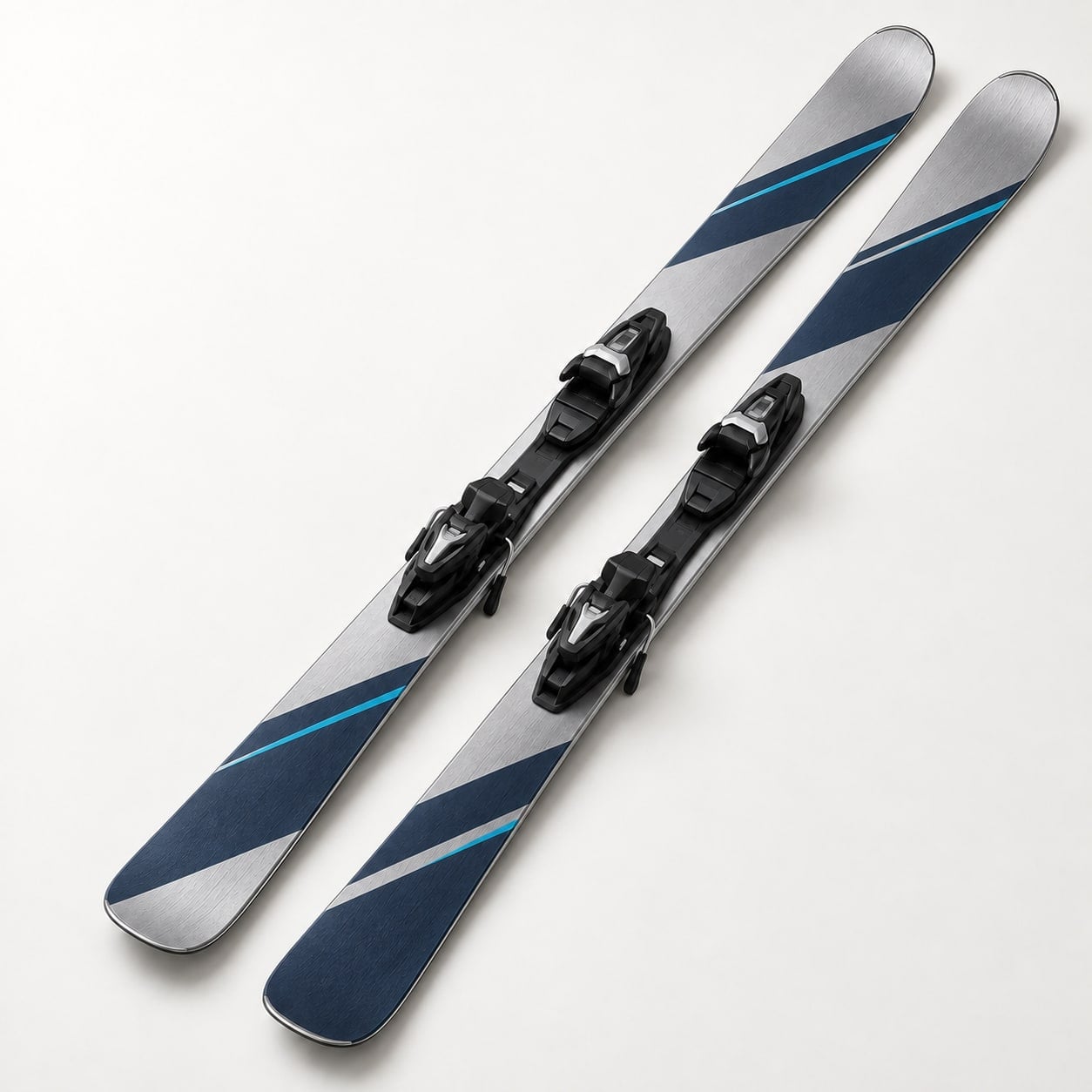 Rental ski illustration — Silver