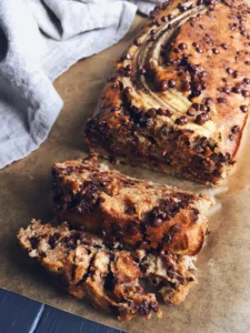 banana bread au chocolat